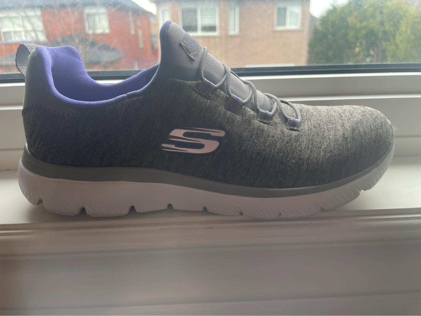 Skechers Women's Grey Memory Foam Sneakers Size 7 - photo 2