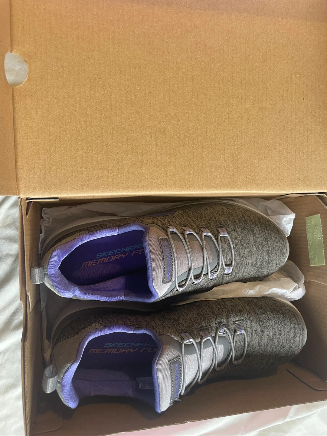 Skechers Women's Grey Memory Foam Sneakers Size 7