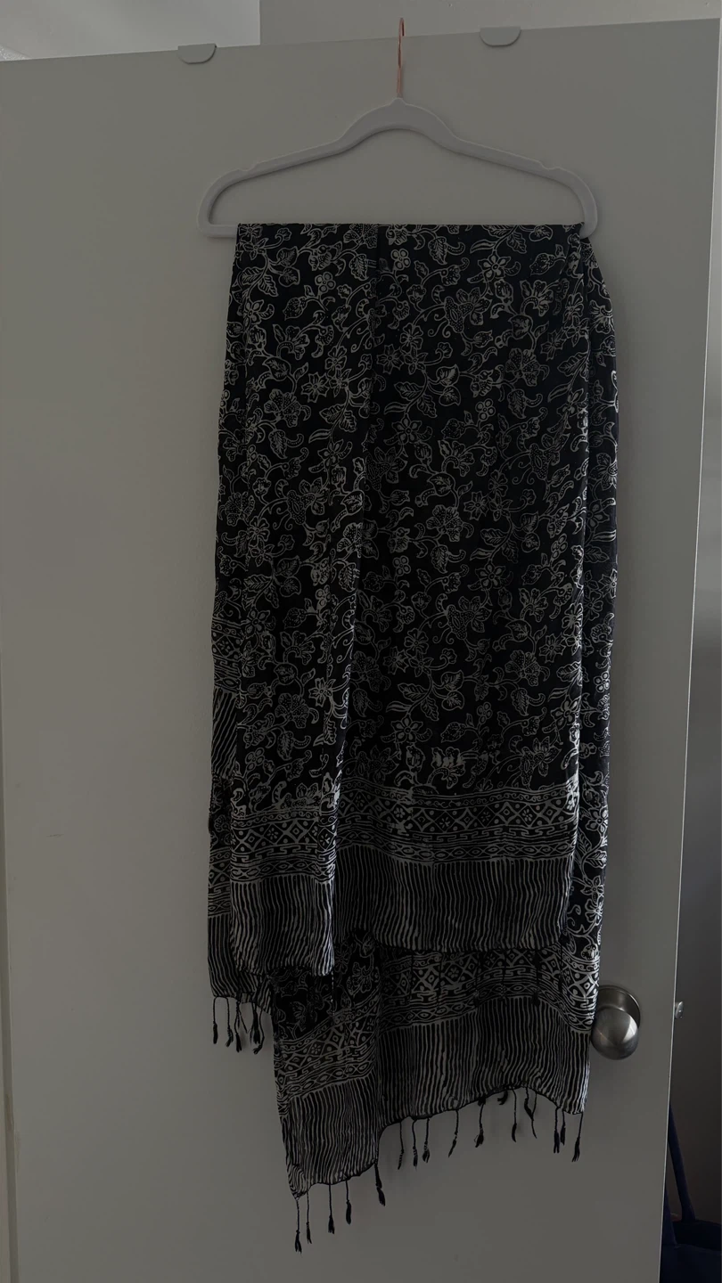 Silk Floral Print Scarf - 3 Colours from Indonesia - photo 4