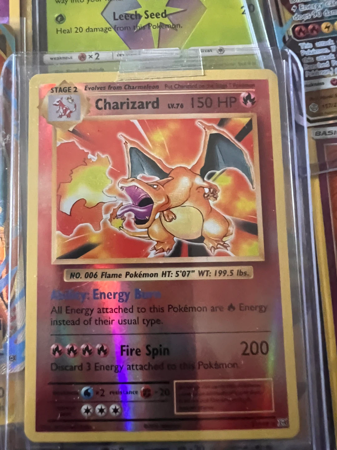 Pokémon Charizard LV.76 Holo Card
