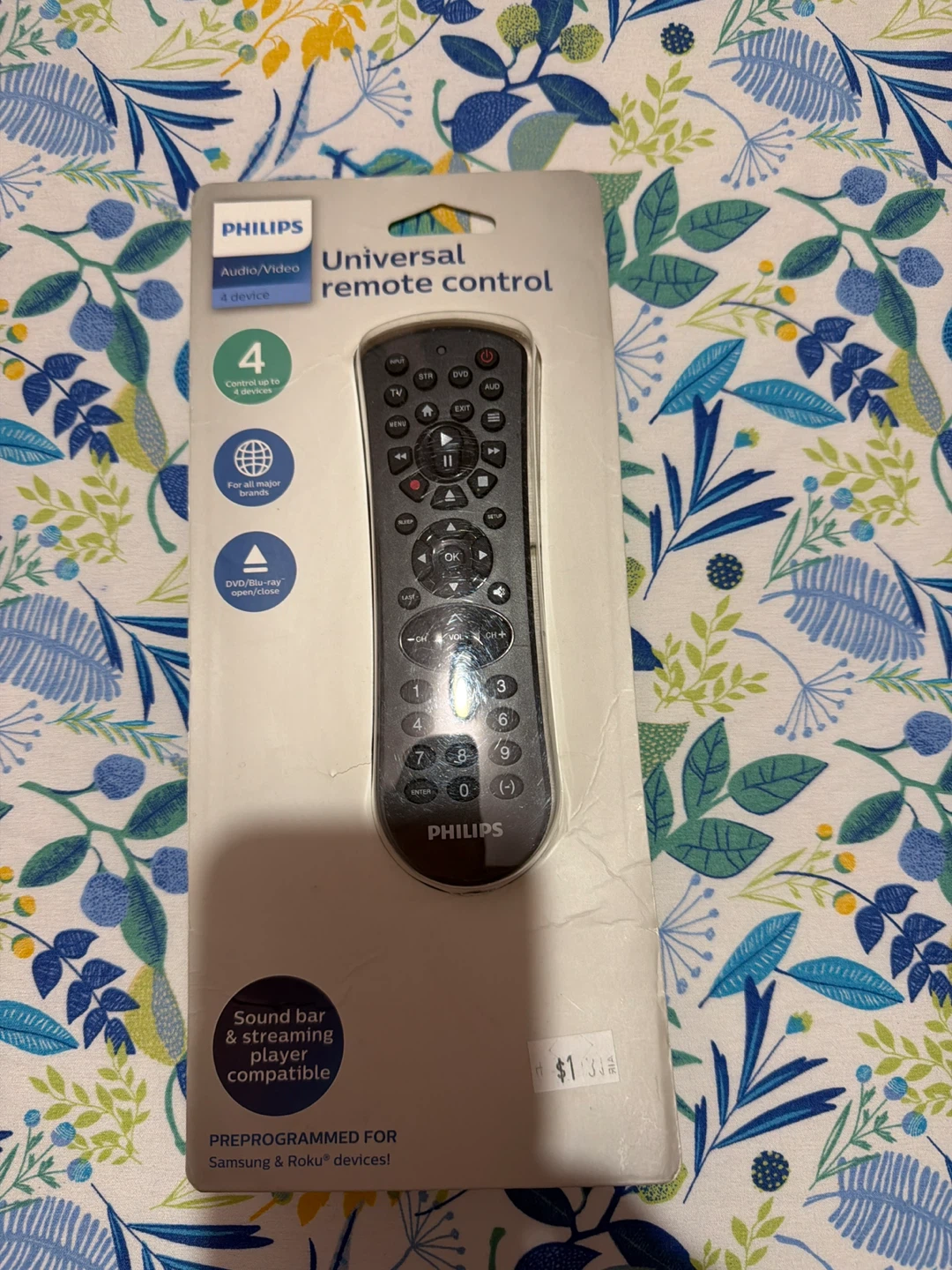 Philips Universal Remote Control for 4 Devices