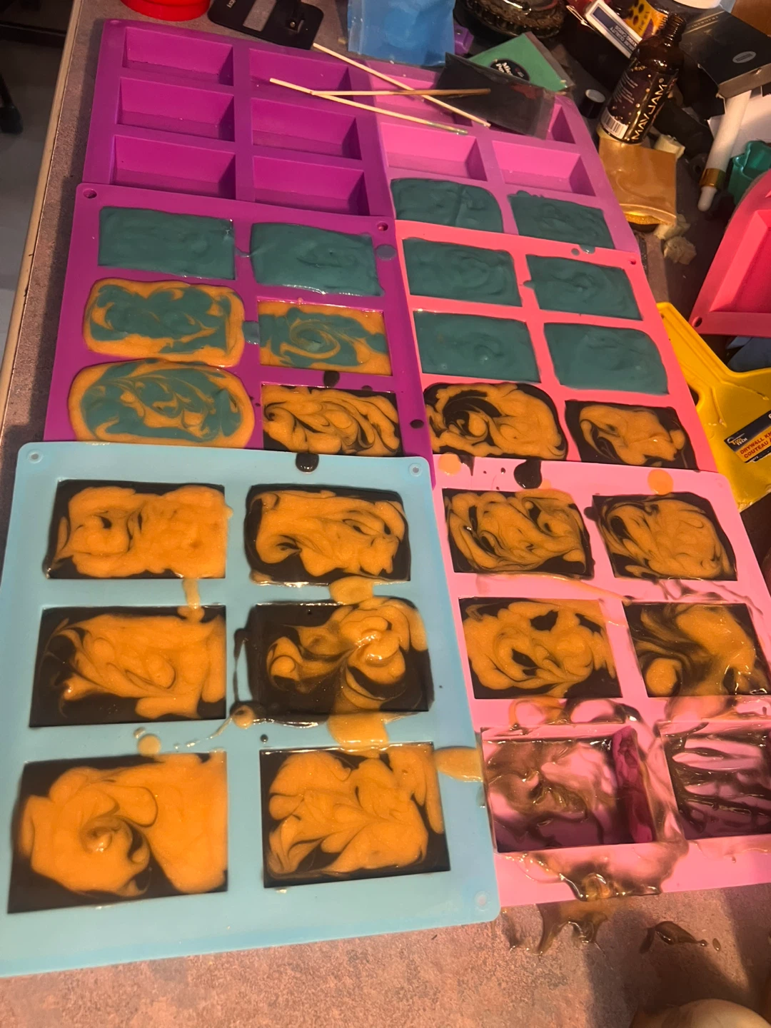 Handmade Soap Bars Assorted Shapes and Scents