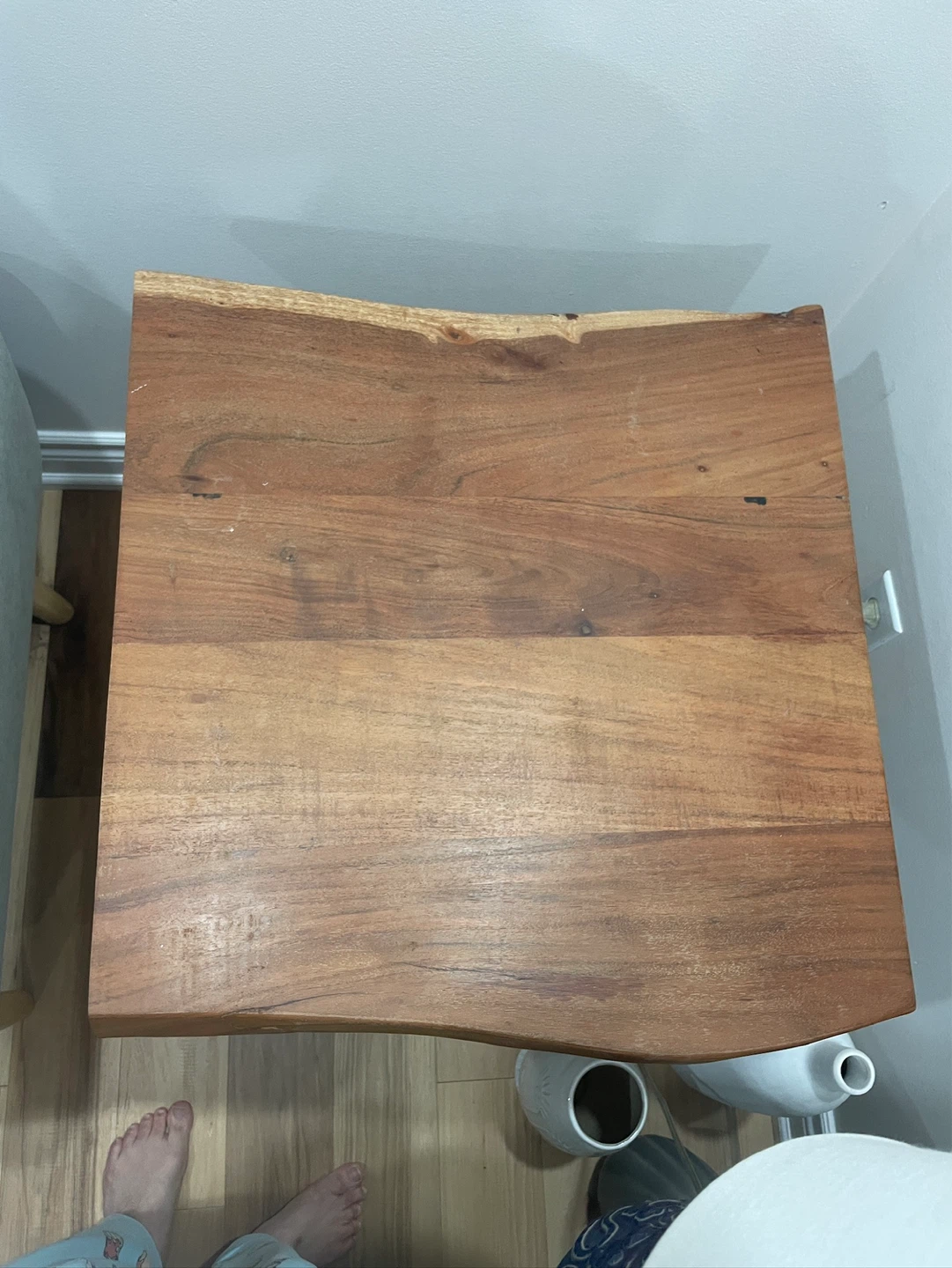 Structube Reno acacia Wood side table - photo 3