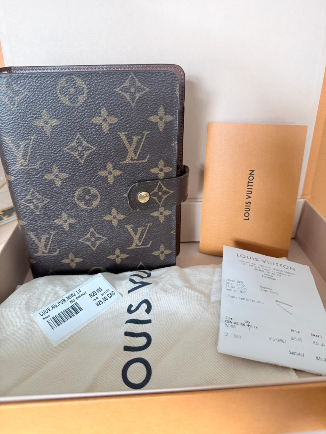 Louis Vuitton Monogram Agenda PM