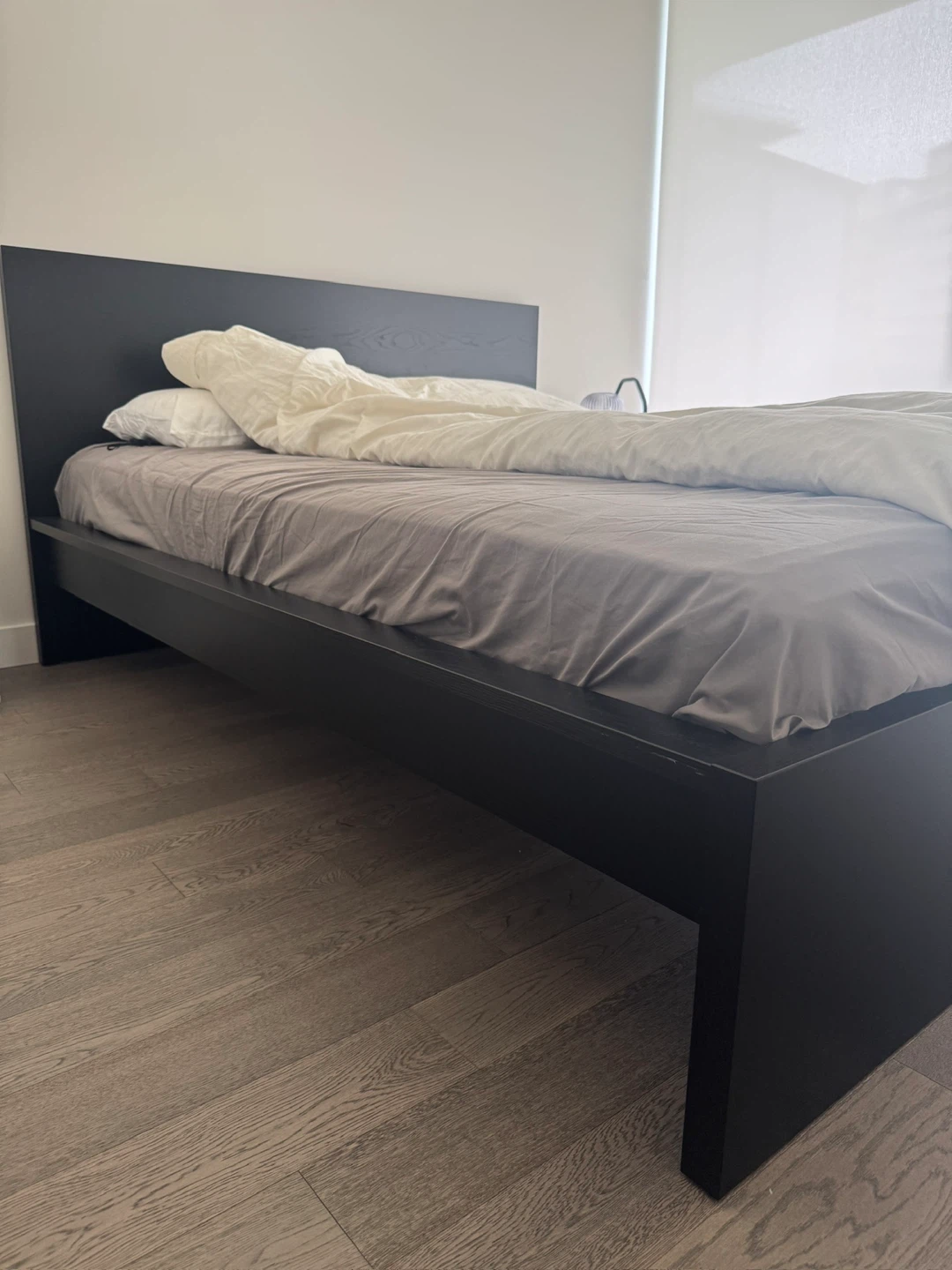 IKEA MALM Queen Bed Frame and mattress- Black - photo 2