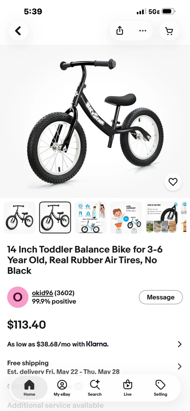 Bigstar 14 Inch Toddler Balance Bike - photo 4
