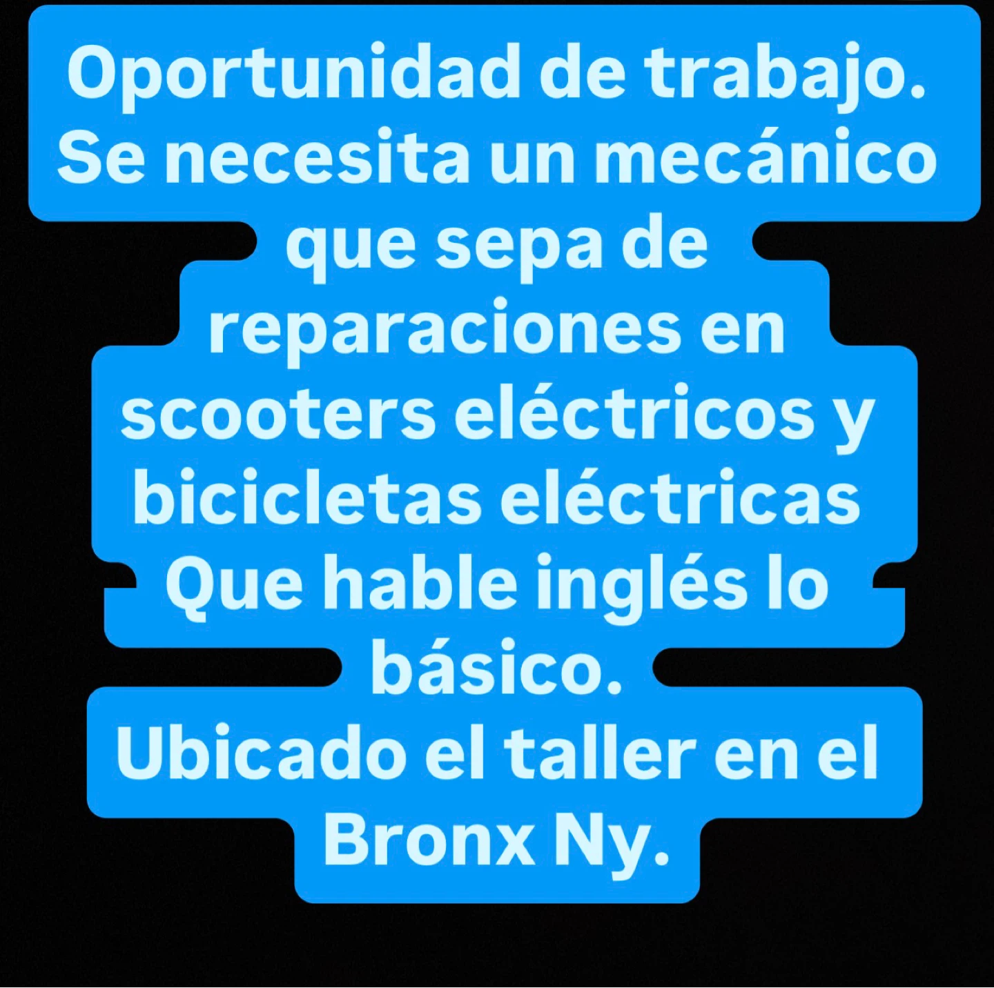 Mechanic Job Opportunity - Electric Scooters & Bikes - Bronx, NY