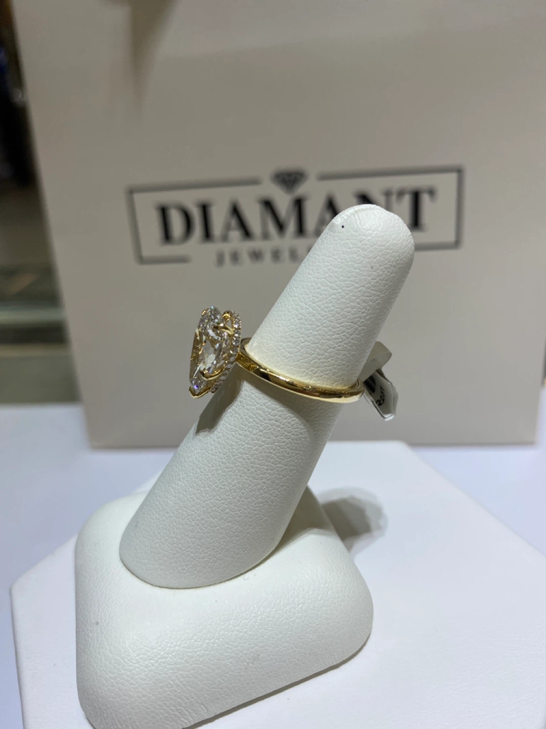 Pear Cut Diamond Engagement Ring - photo 2