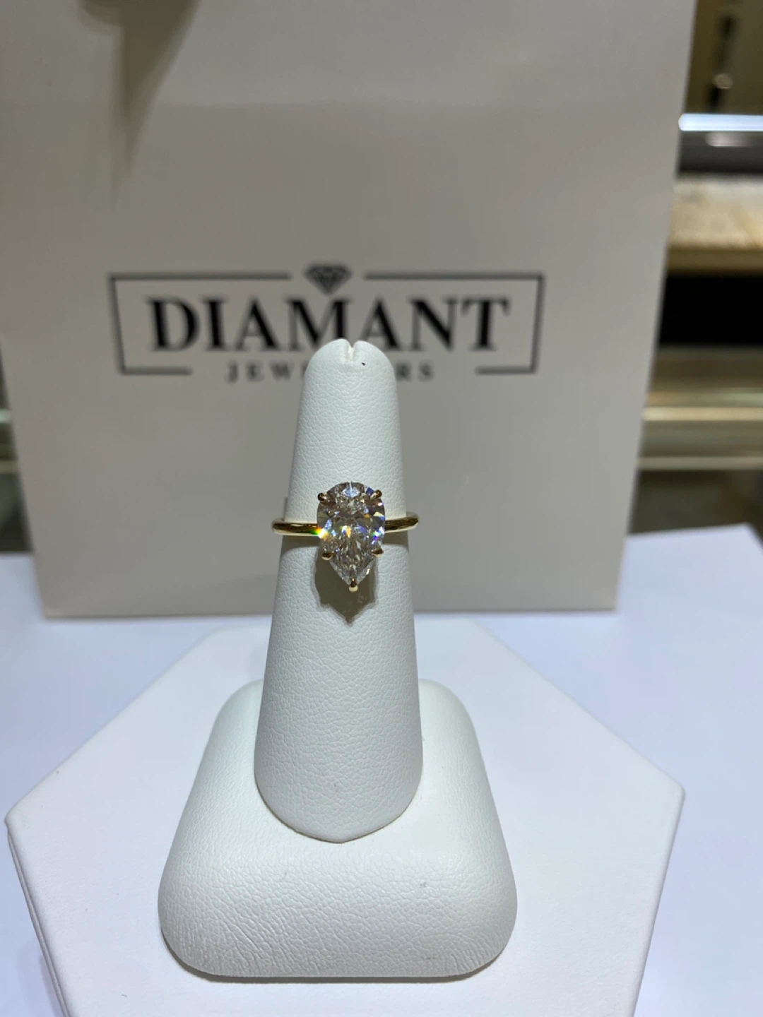 Pear Cut Diamond Engagement Ring