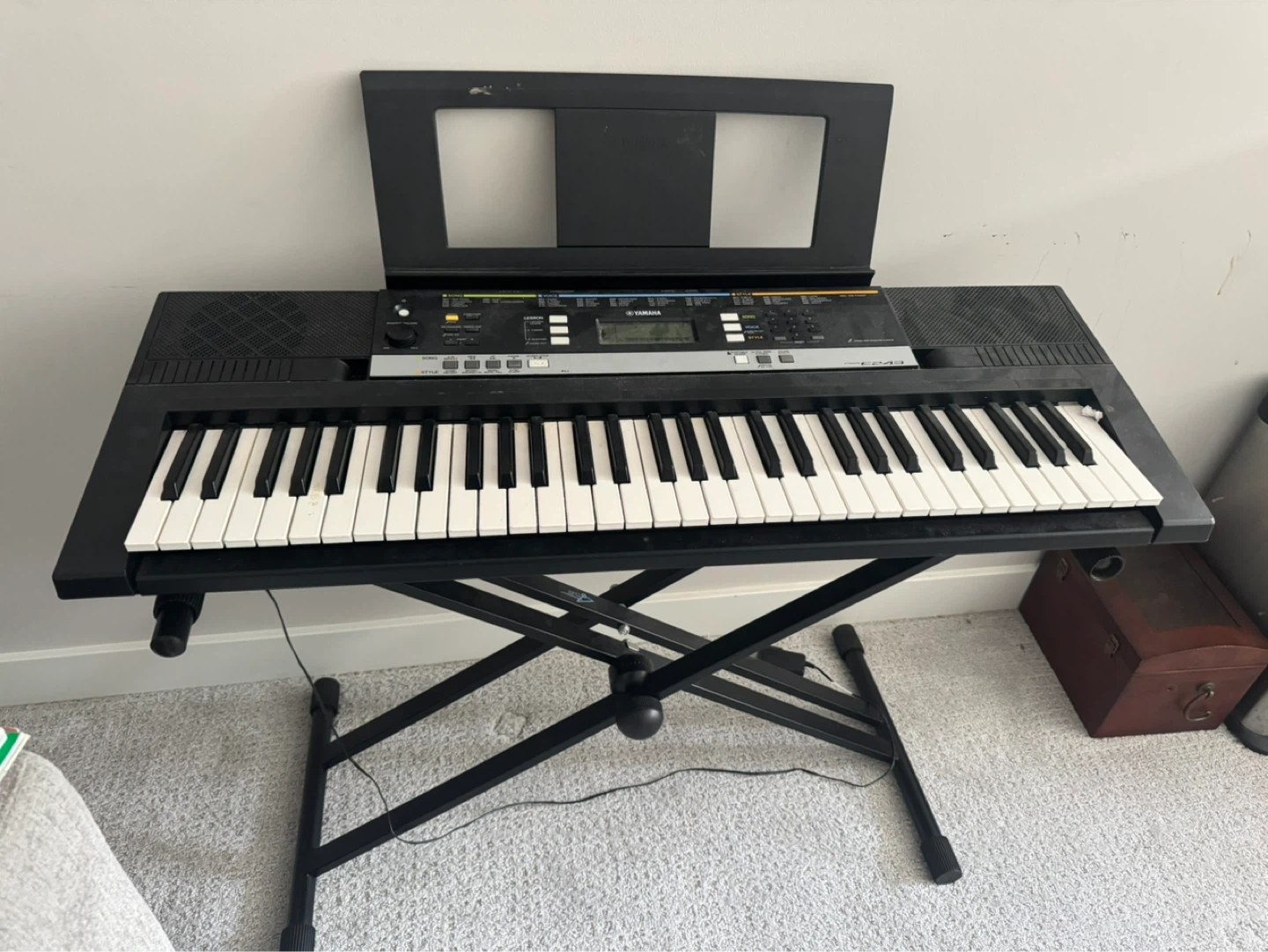 Yamaha PSRE243 Electronic Keyboard with Stand - photo 2