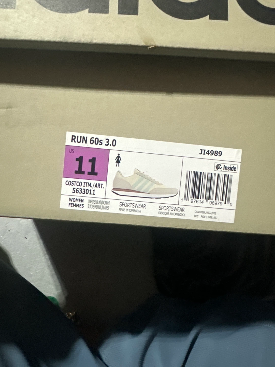 Adidas Run 60s 3.0 Women's Sneakers - Size 11 - photo 3