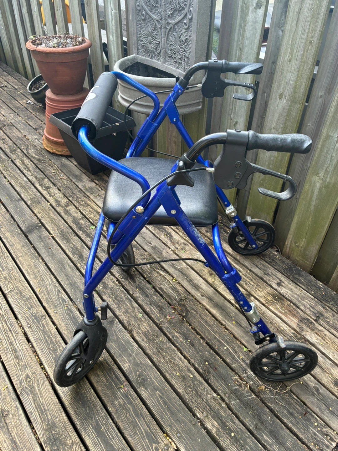 $15 Hugo Rollator Rolling Walker Padded Seat, Backrest - photo 2