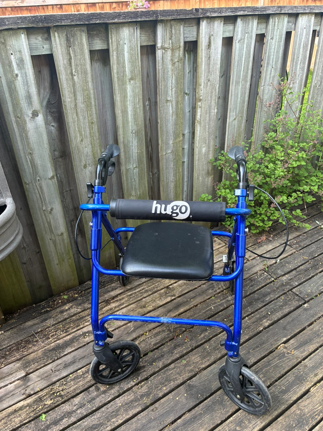 $15 Hugo Rollator Rolling Walker Padded Seat, Backrest - photo 4