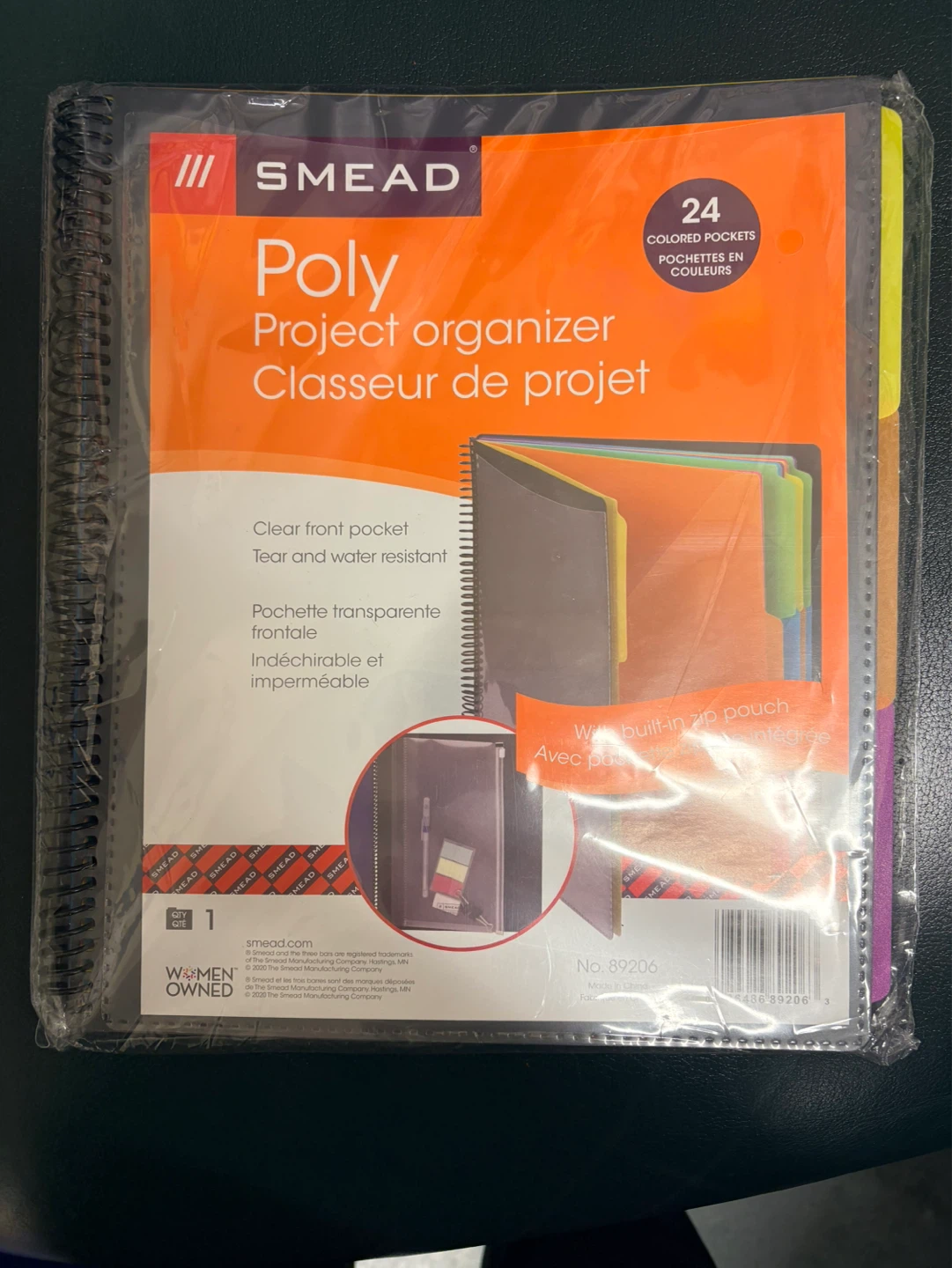 Smead Poly Project Organizer 24 Colored Pockets