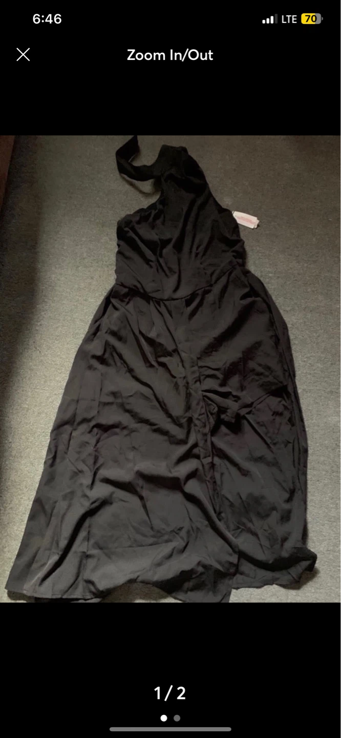 Black Halter Neck Maxi Dress