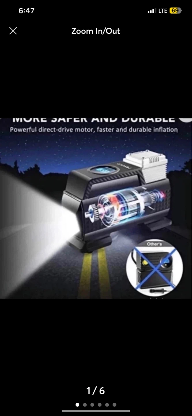 Merece Air Compressor Tire Inflator Model AX-881B - photo 3