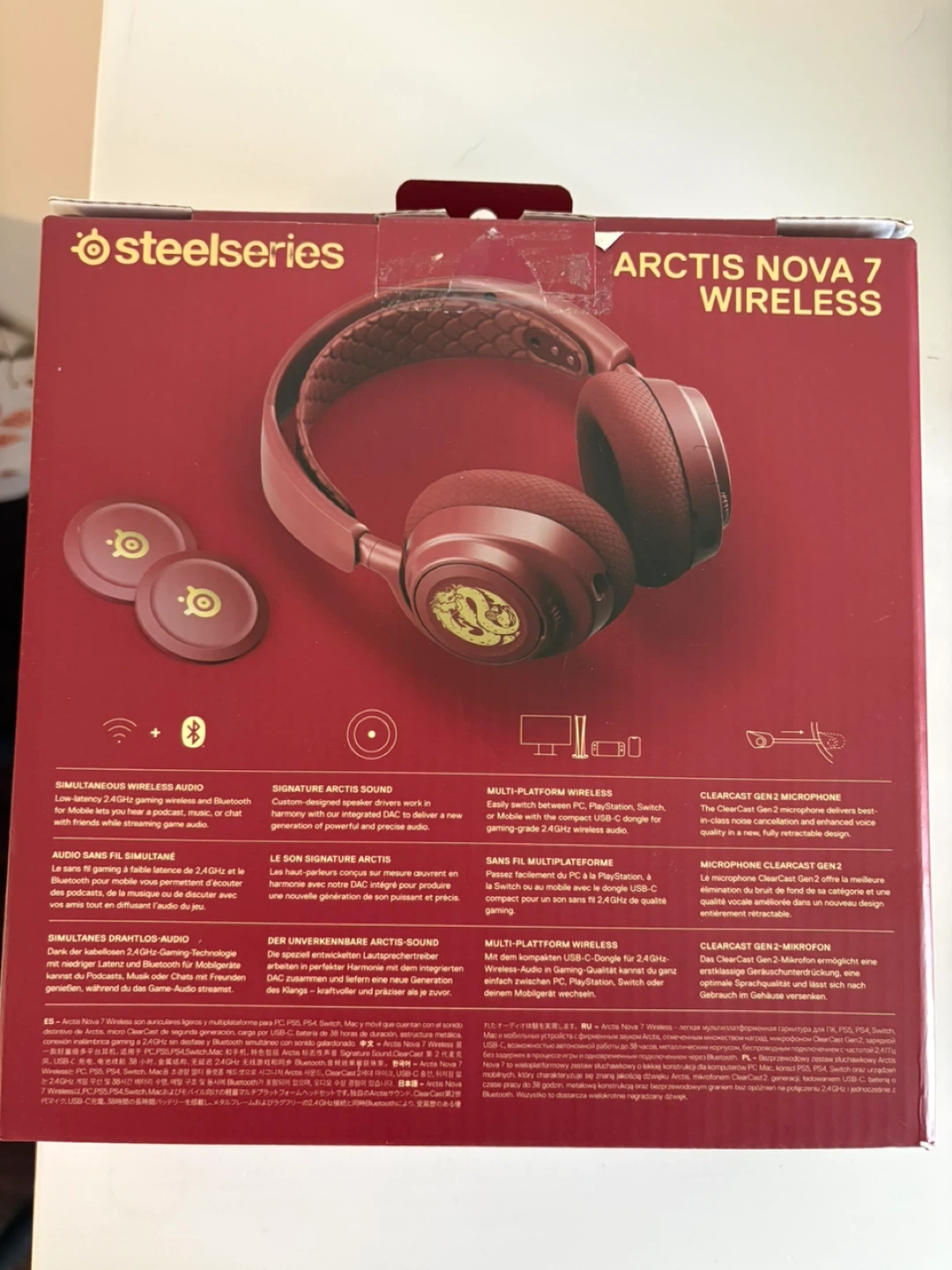 SteelSeries Arctis Nova 7 Wireless Headphones Year of the Dragon - photo 3