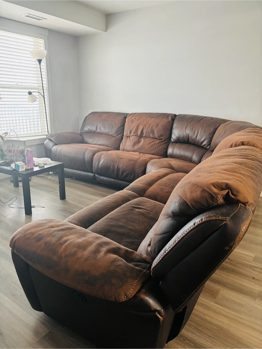 Brown  Leather Sectional 6 seater sofa for sale - photo 3