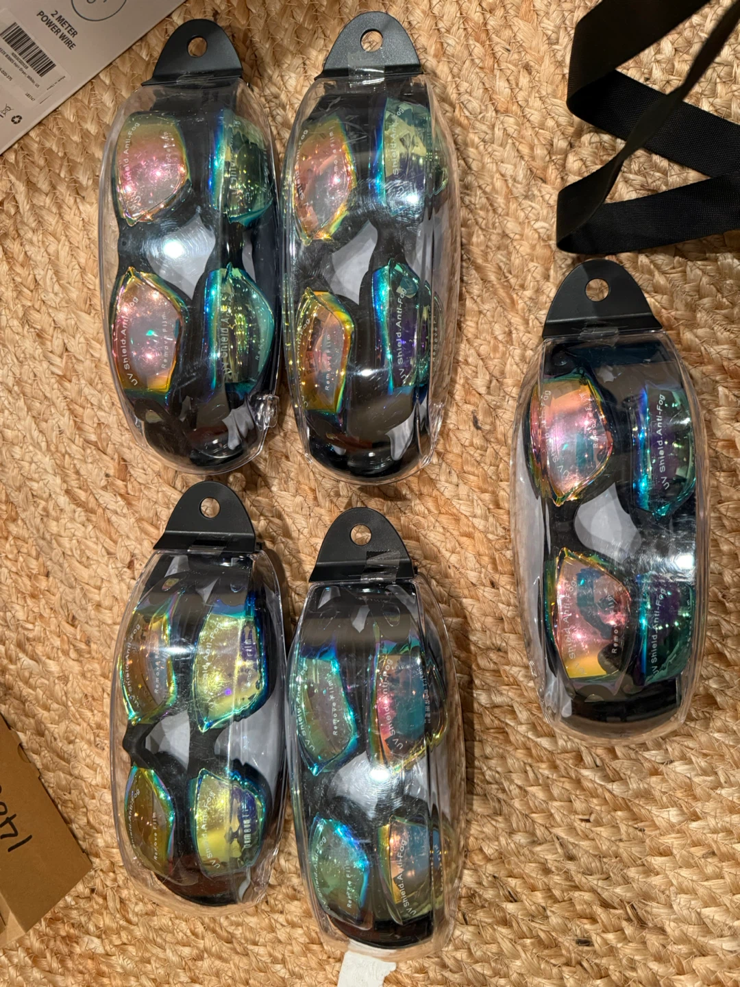UV Shield Anti-Fog Swim Goggles - Set of 5 - photo 3