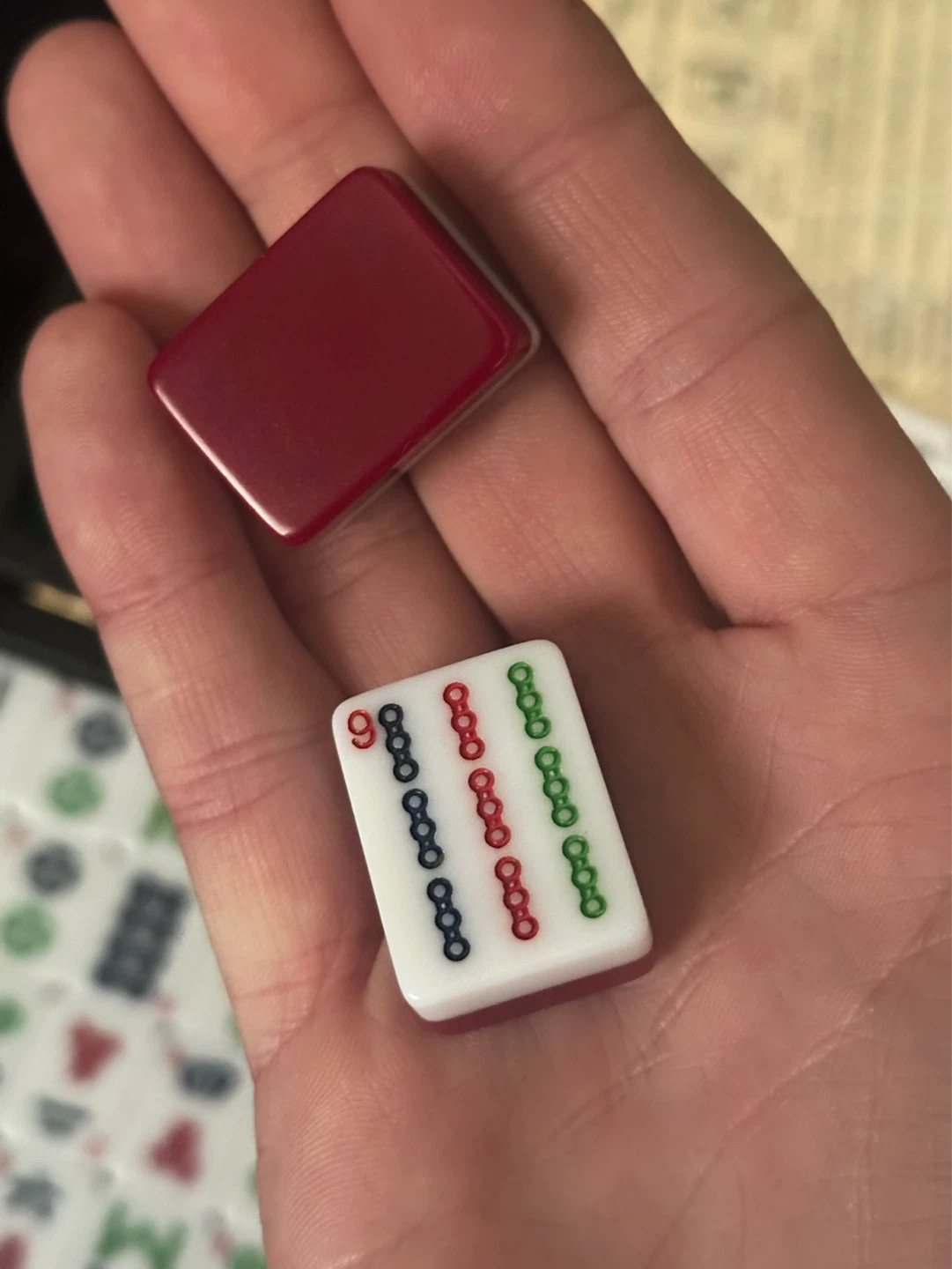 Mahjong game set 149 tiles plus more - photo 3