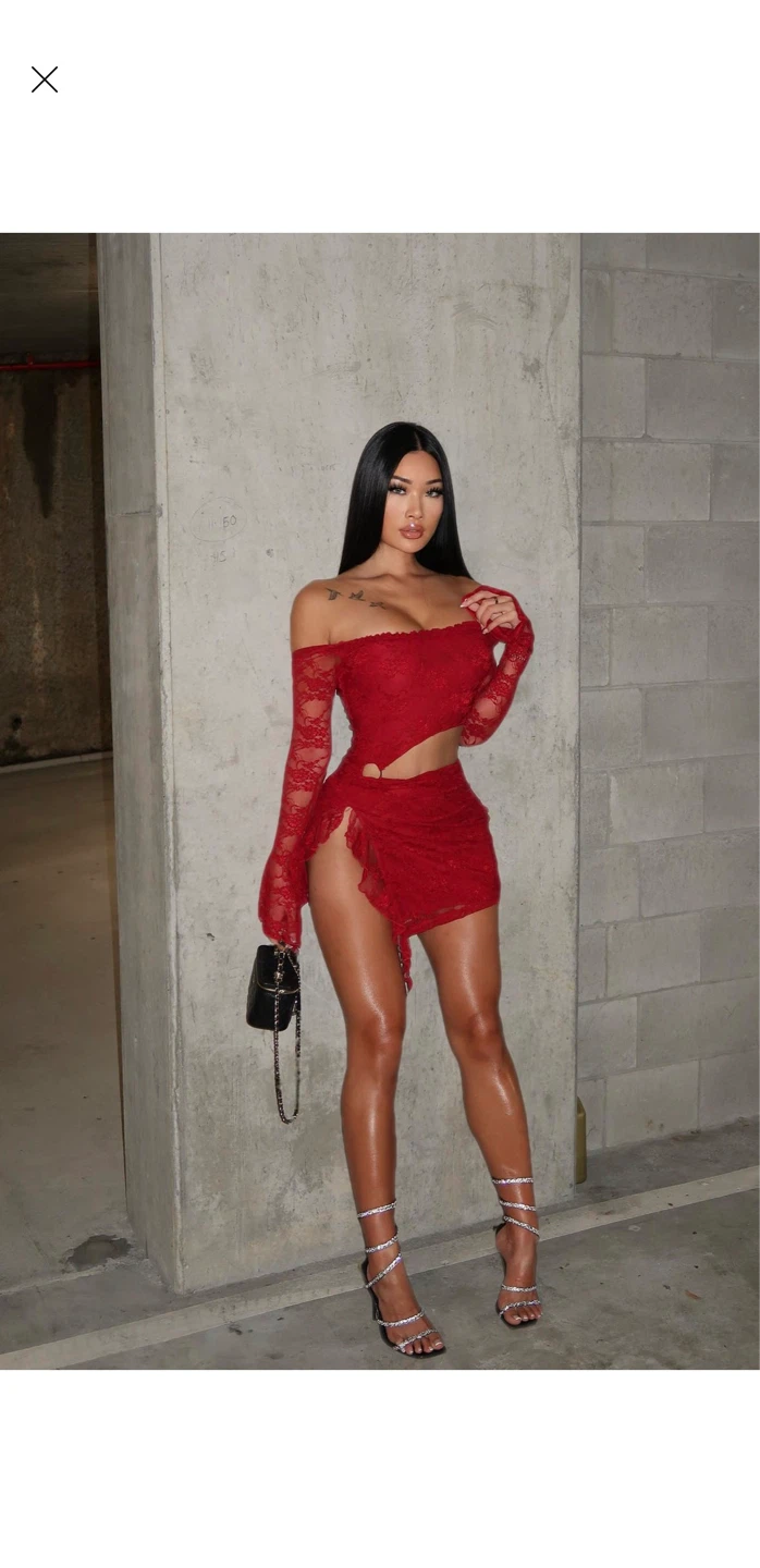 Fashion nova one of one lace mini dress