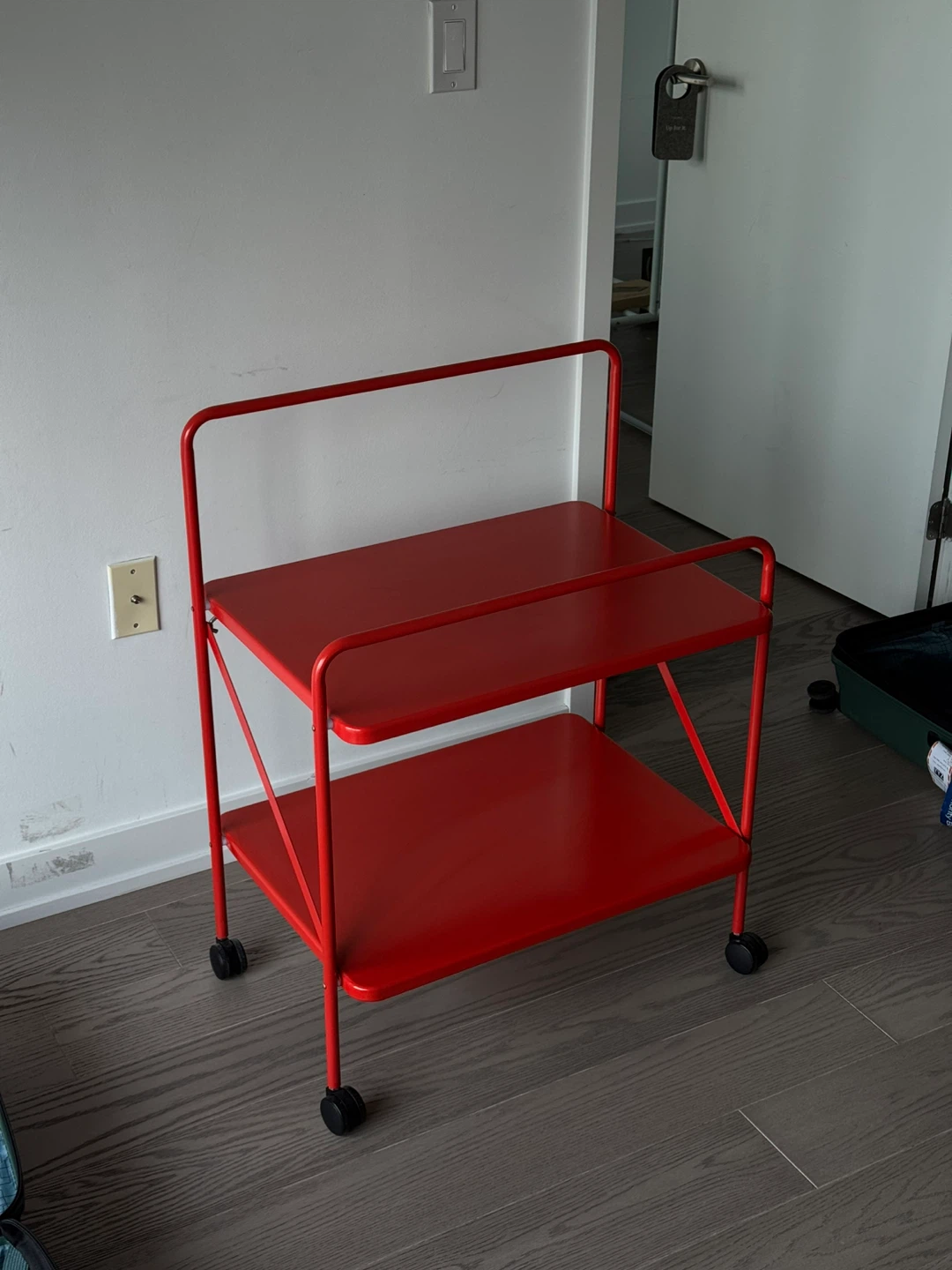 IKEA Red 2-Tier Utility Cart - photo 2