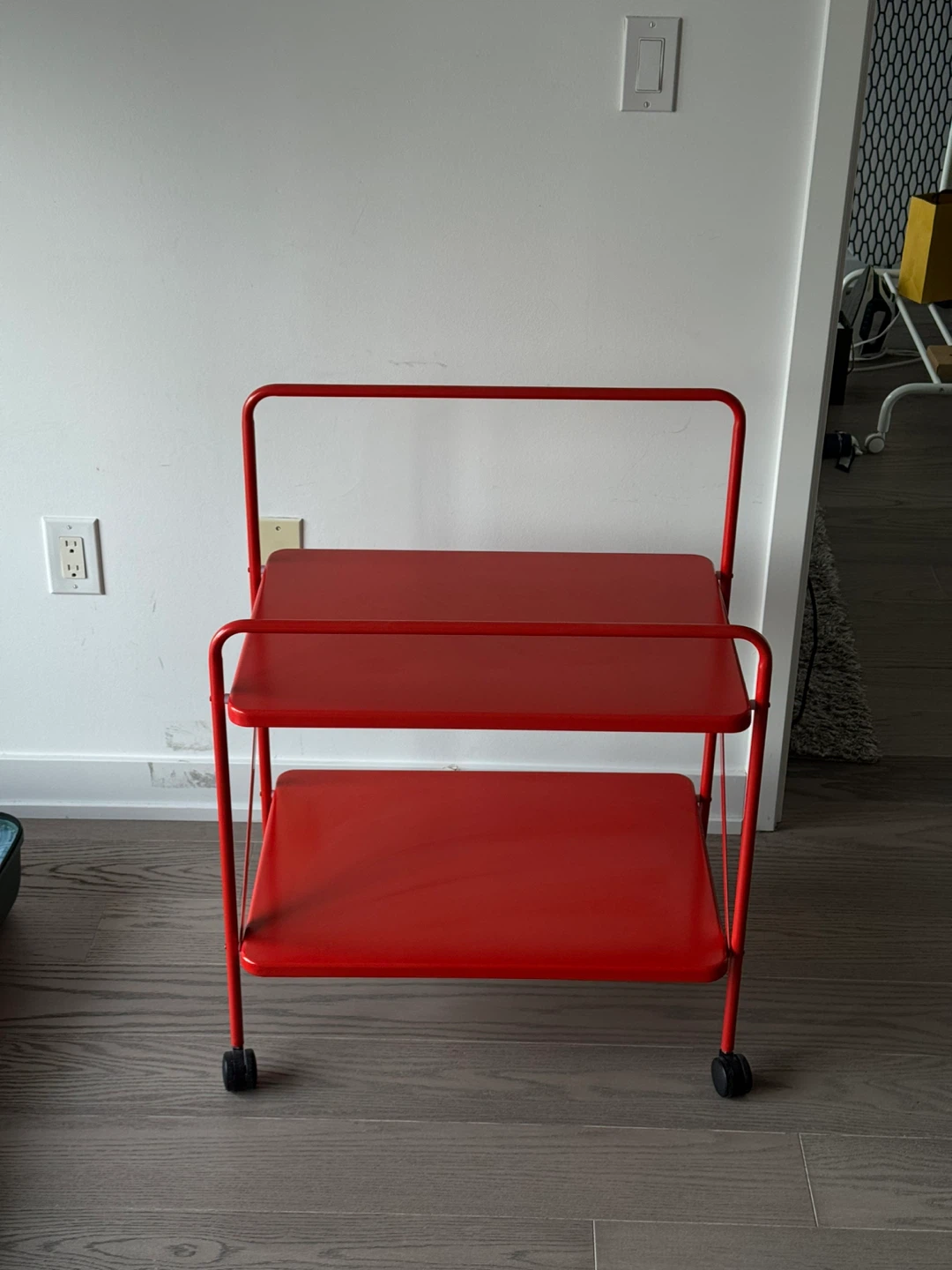 IKEA Red 2-Tier Utility Cart