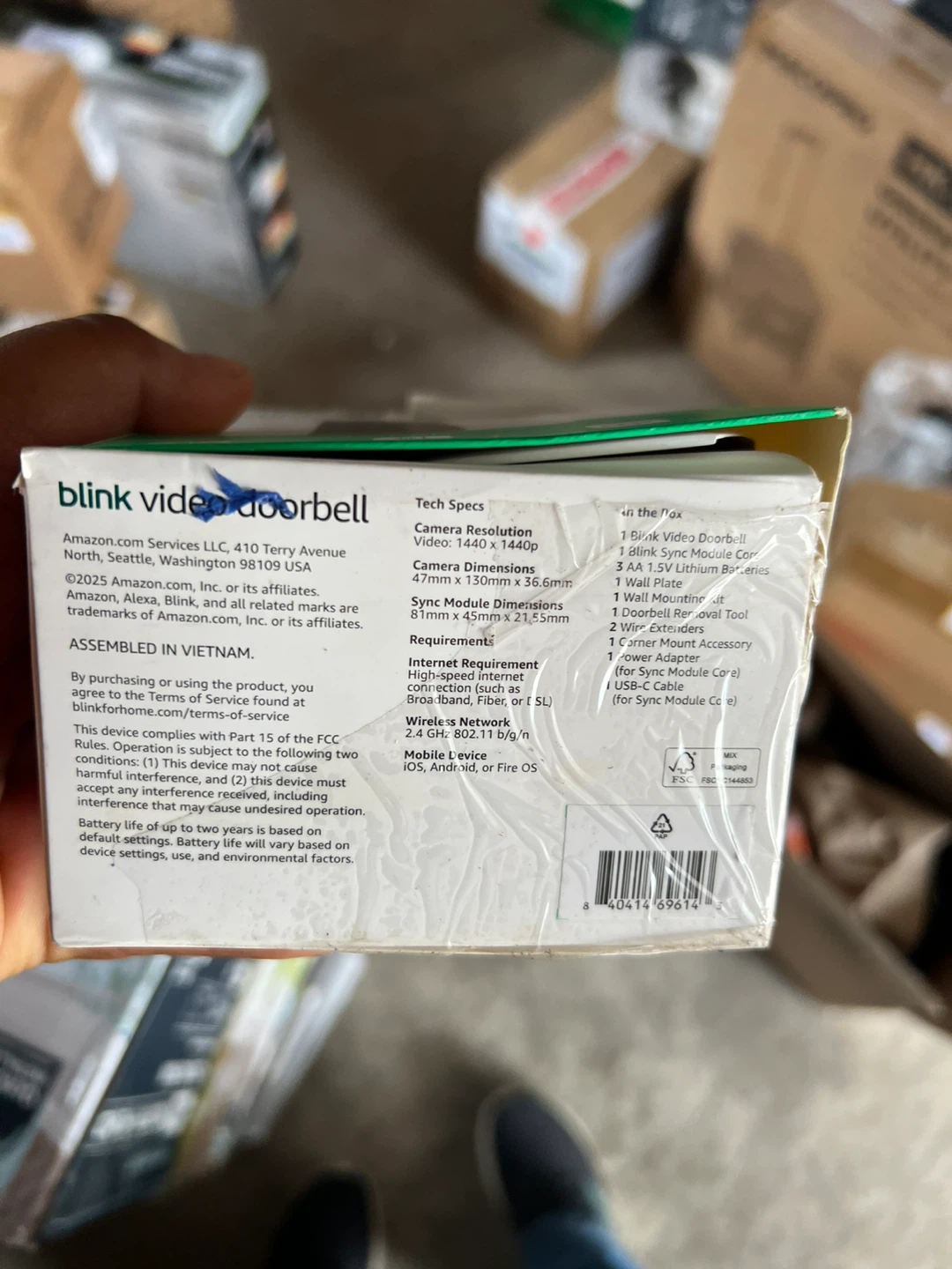 Blink Video Doorbell with Sync Module Included - photo 2