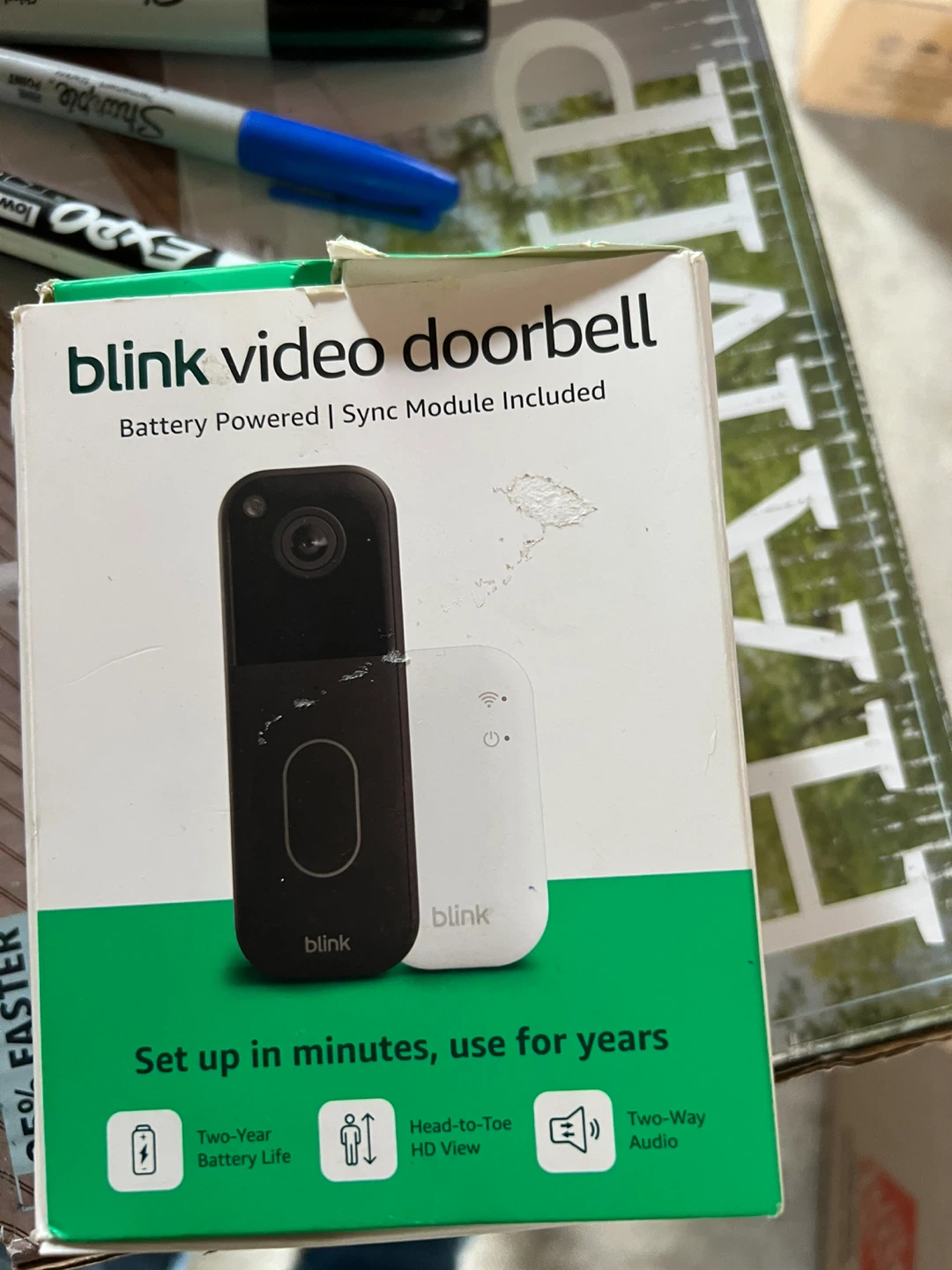 Blink Video Doorbell with Sync Module Included