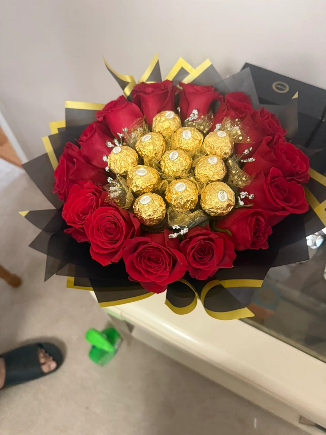 Ferrero Rocher Chocolate & Rose Bouquet - photo 2