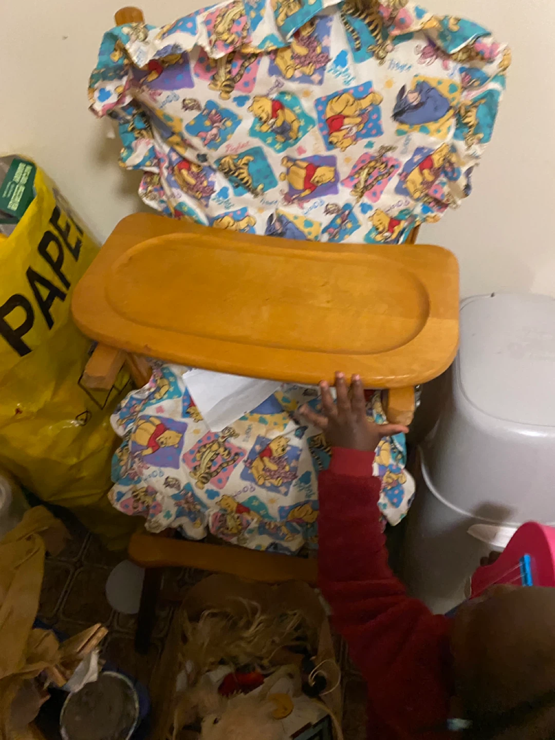 Vintage Winnie the Pooh High Chair Tray