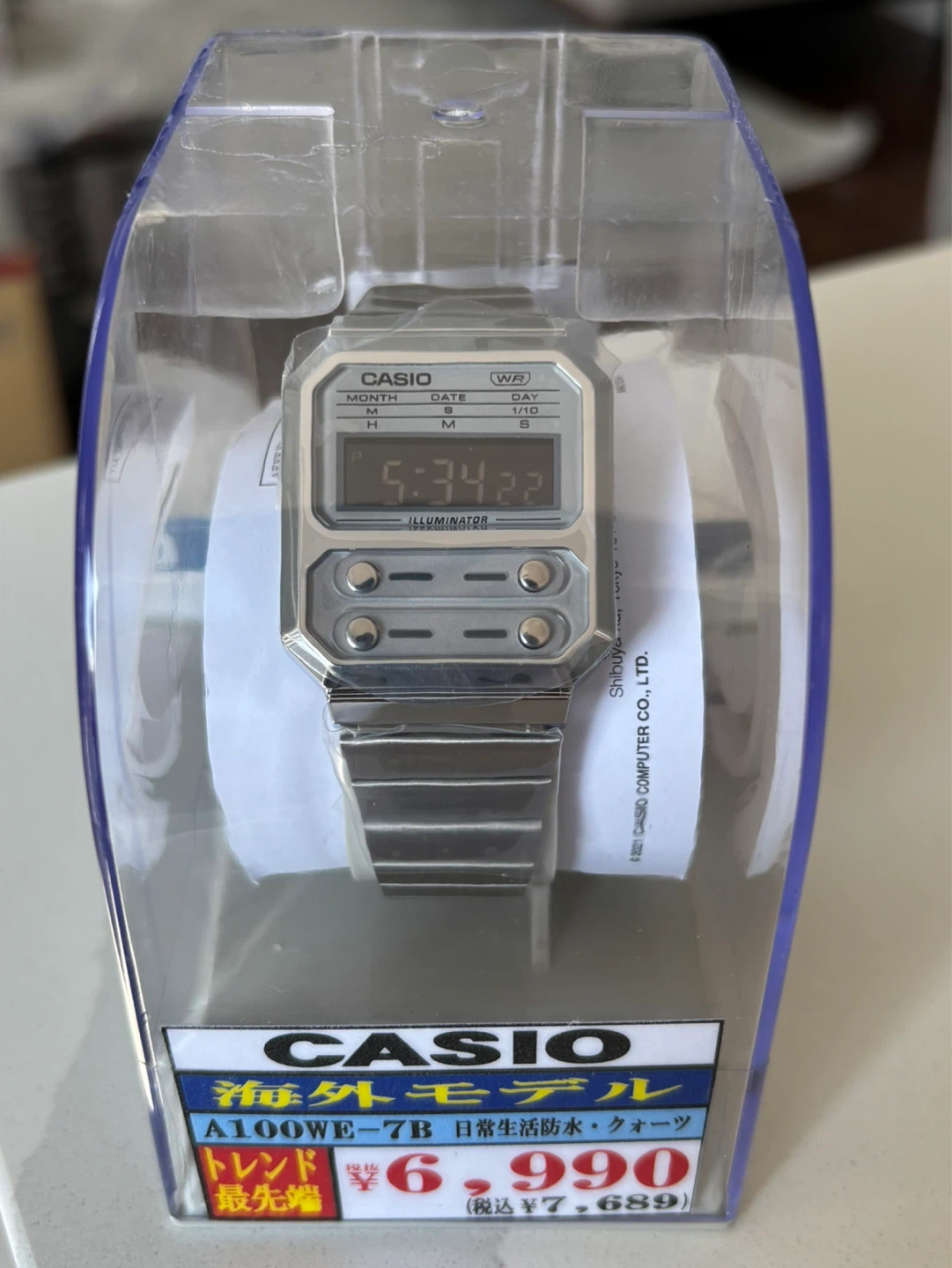 Casio A100WE-7B Digital Watch