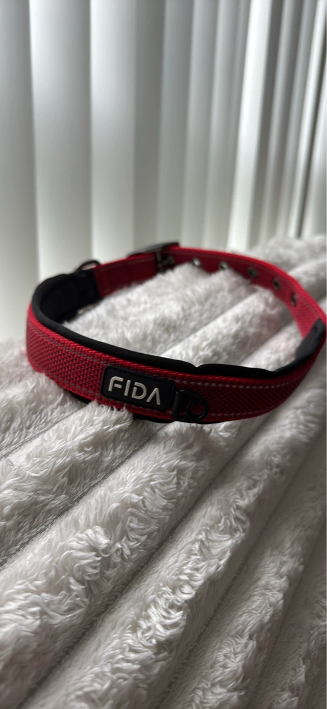 FIDA Red Heavy Duty Dog Collar with Reflective Stitching - photo 4