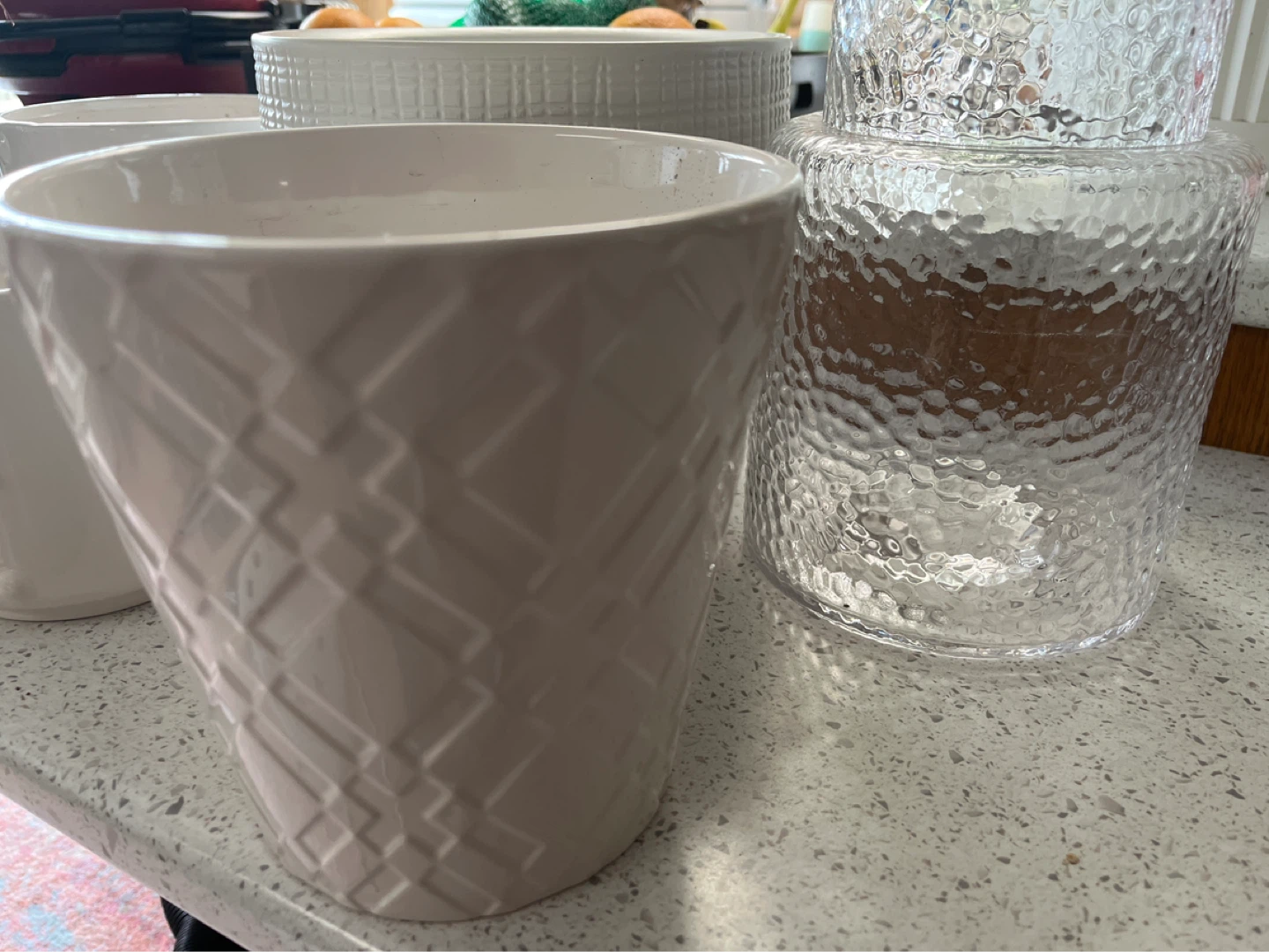 Set of 4 Ceramic & Glass Planters - photo 3