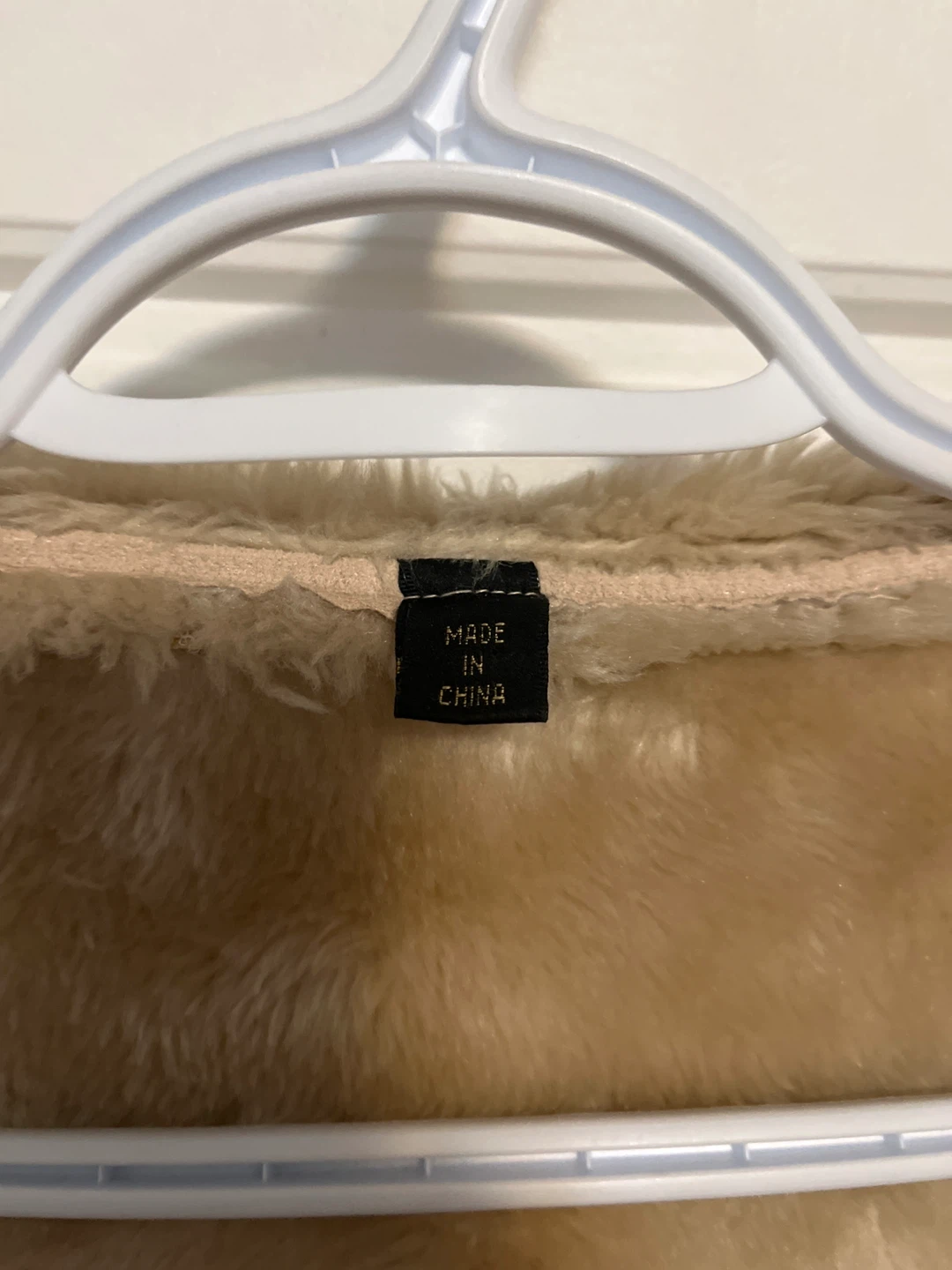 Tan Faux Suede Hooded Coat with Faux Fur Lining - photo 4