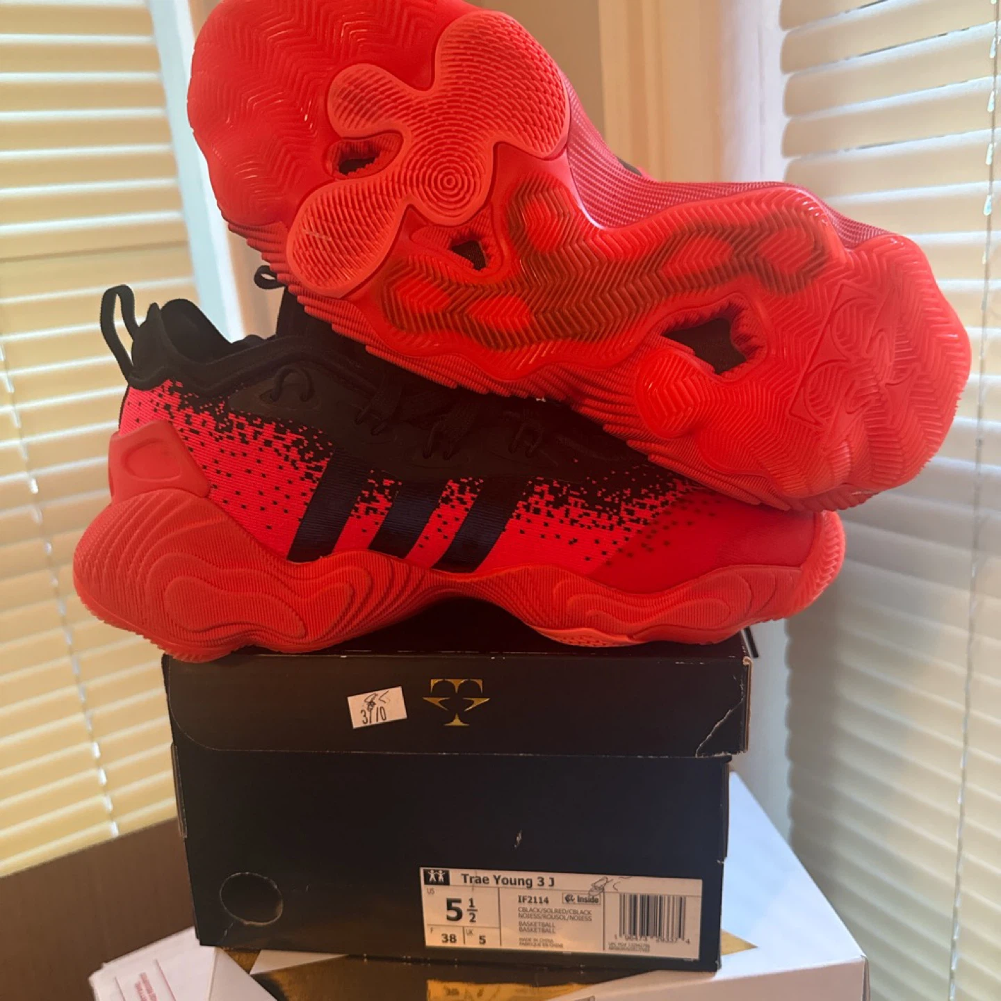 Adidas Trae Young 3 JJ "Scarlet/Core Black" - photo 3