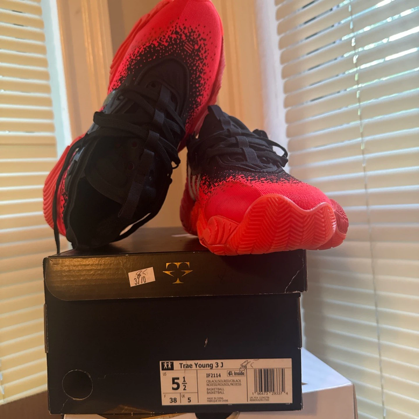 Adidas Trae Young 3 JJ "Scarlet/Core Black" - photo 5