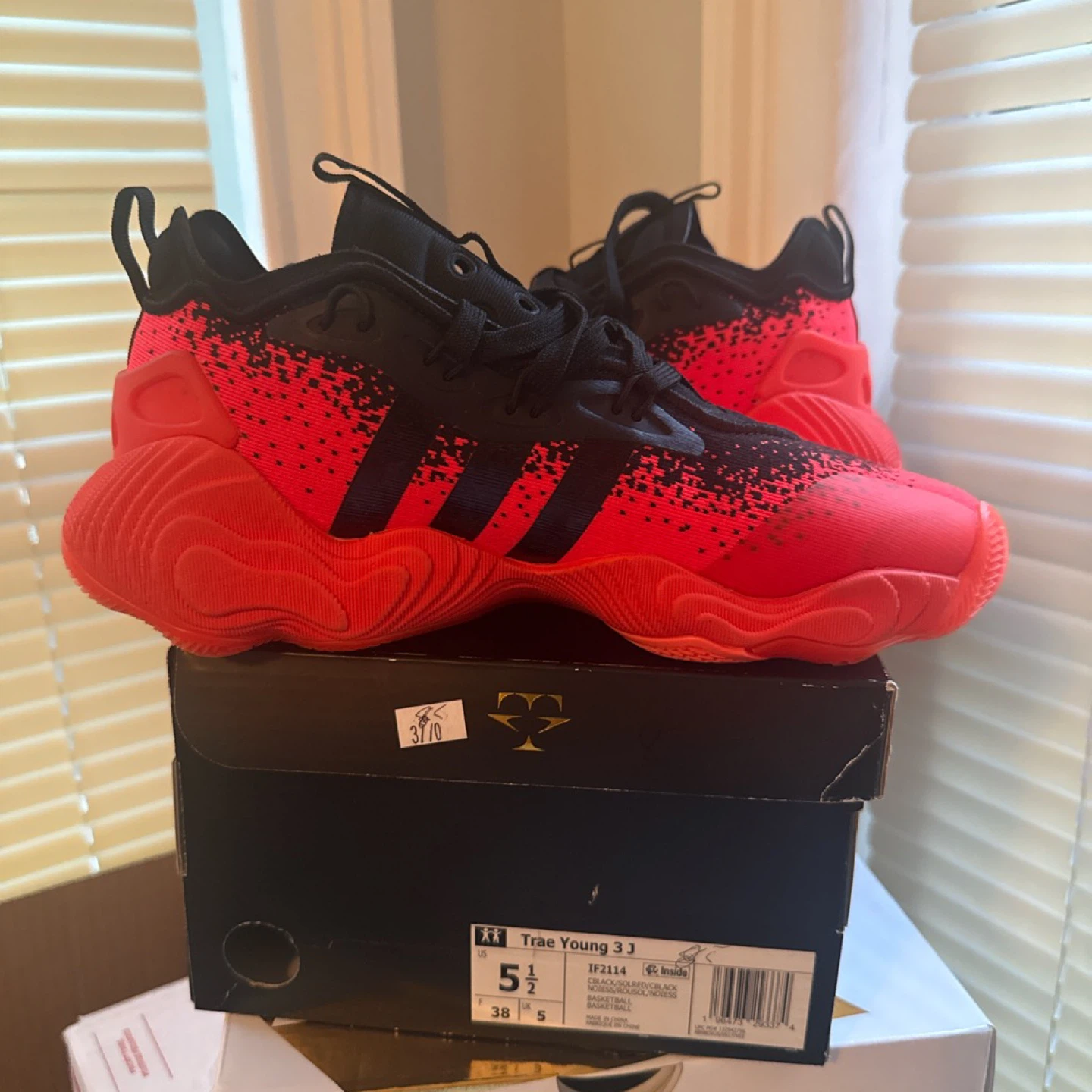 Adidas Trae Young 3 JJ "Scarlet/Core Black" - photo 2