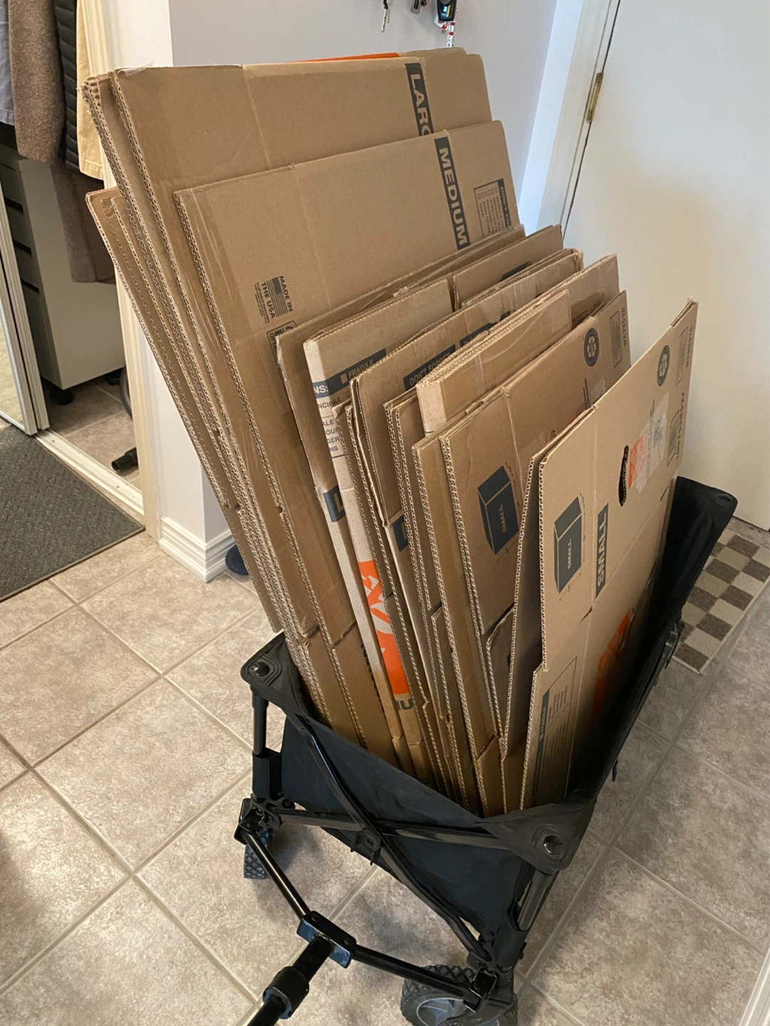 Assorted Cardboard Moving Boxes