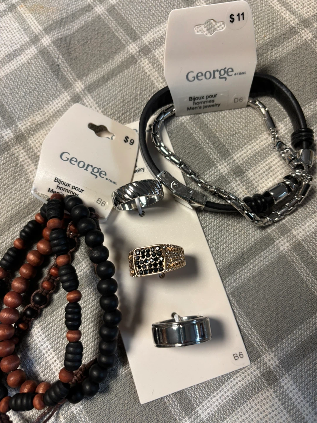 George Men's Jewelry Set - Bracelets and Rings
