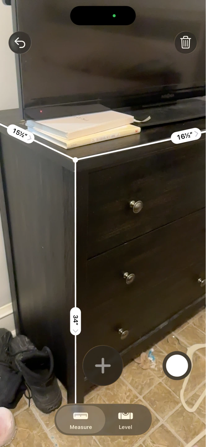Black 3-Drawer Dresser - 34" High - photo 4