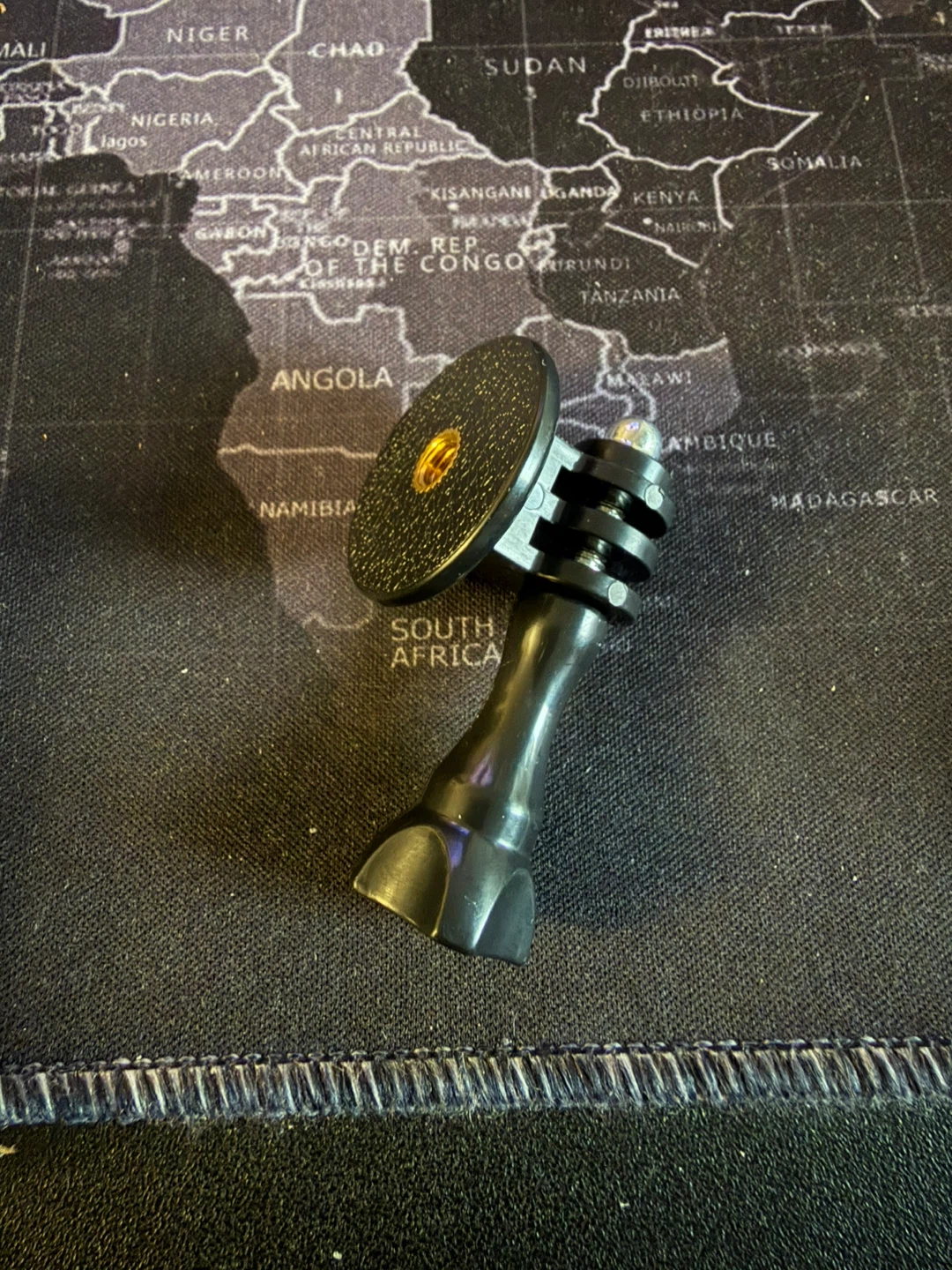 Black Action Camera Mount Adapter