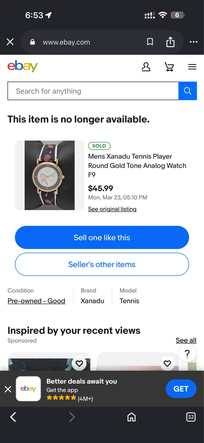 Xanadu Round Gold Tone Analog Watch
