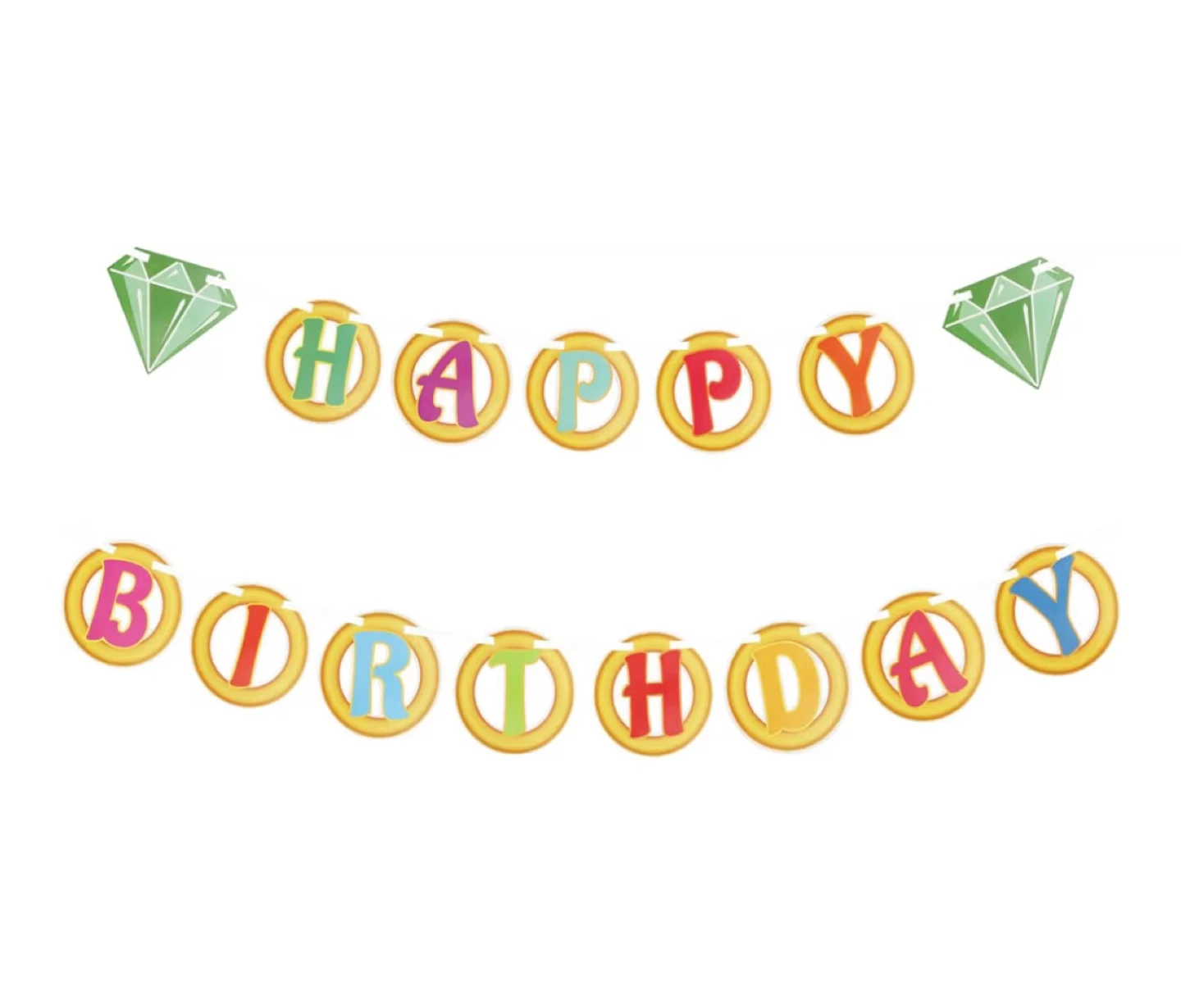 SAVITA Hedgehog Happy Birthday Garland
