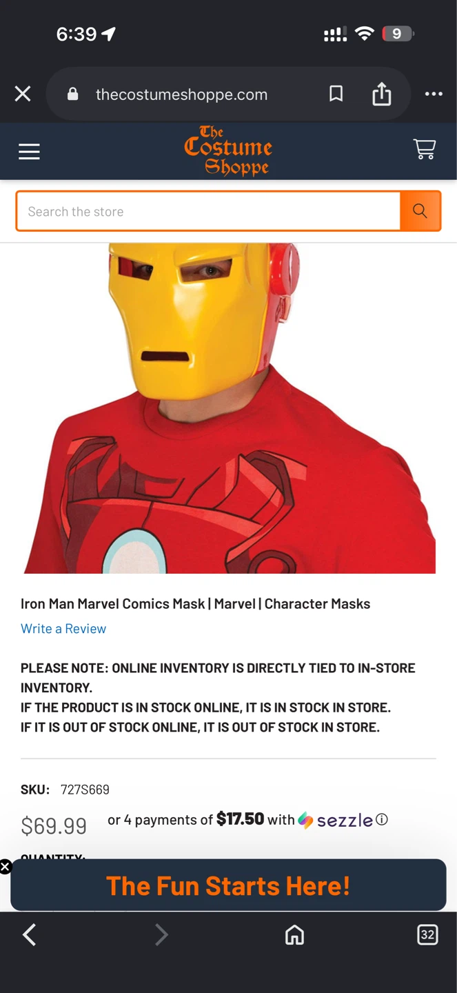 Lot of 2 Hasbro Iron Man LED Light Up Costume Masks (2012)
