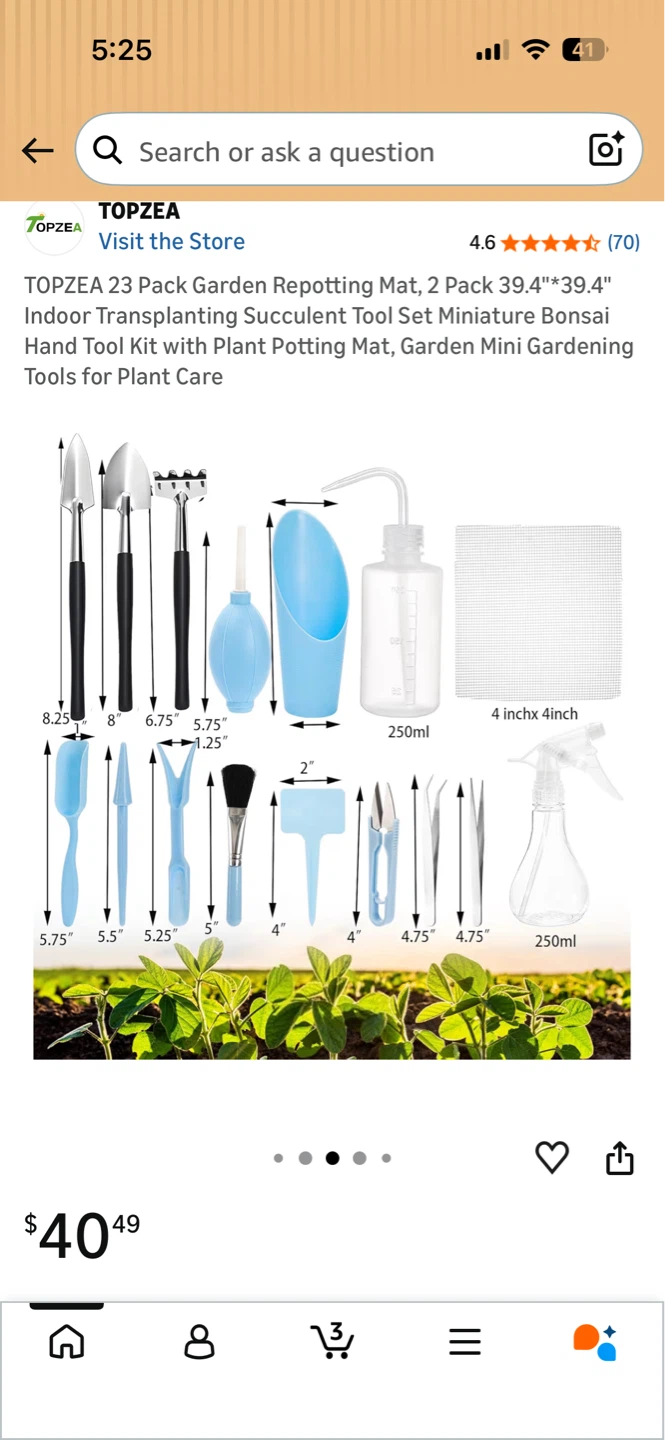 TOPZEA 23 Piece Garden Repotting Tool Set - photo 2