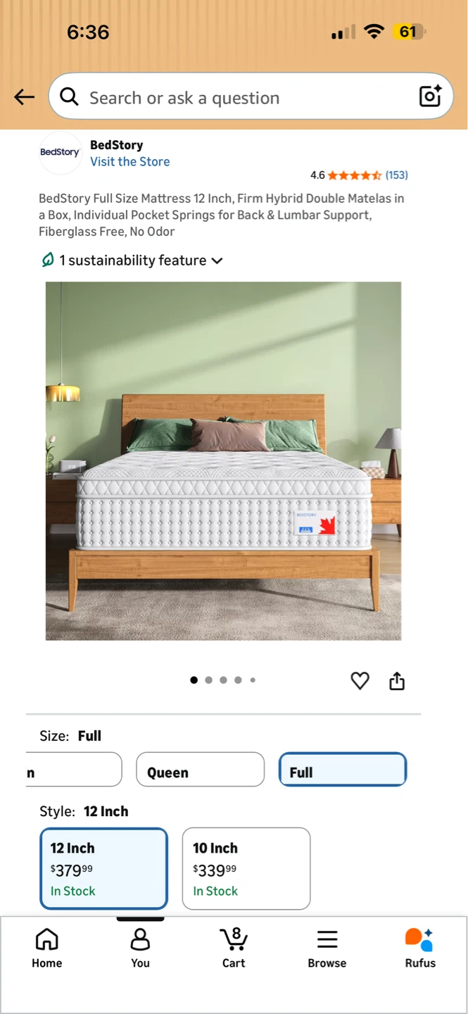 BedStory Memory Foam Hybrid Full Size Mattress - photo 5