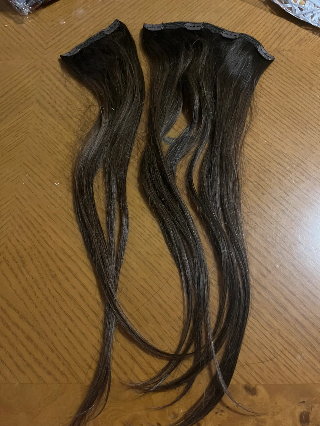 Clip-in Hair Extensions - Dark Brown - photo 4
