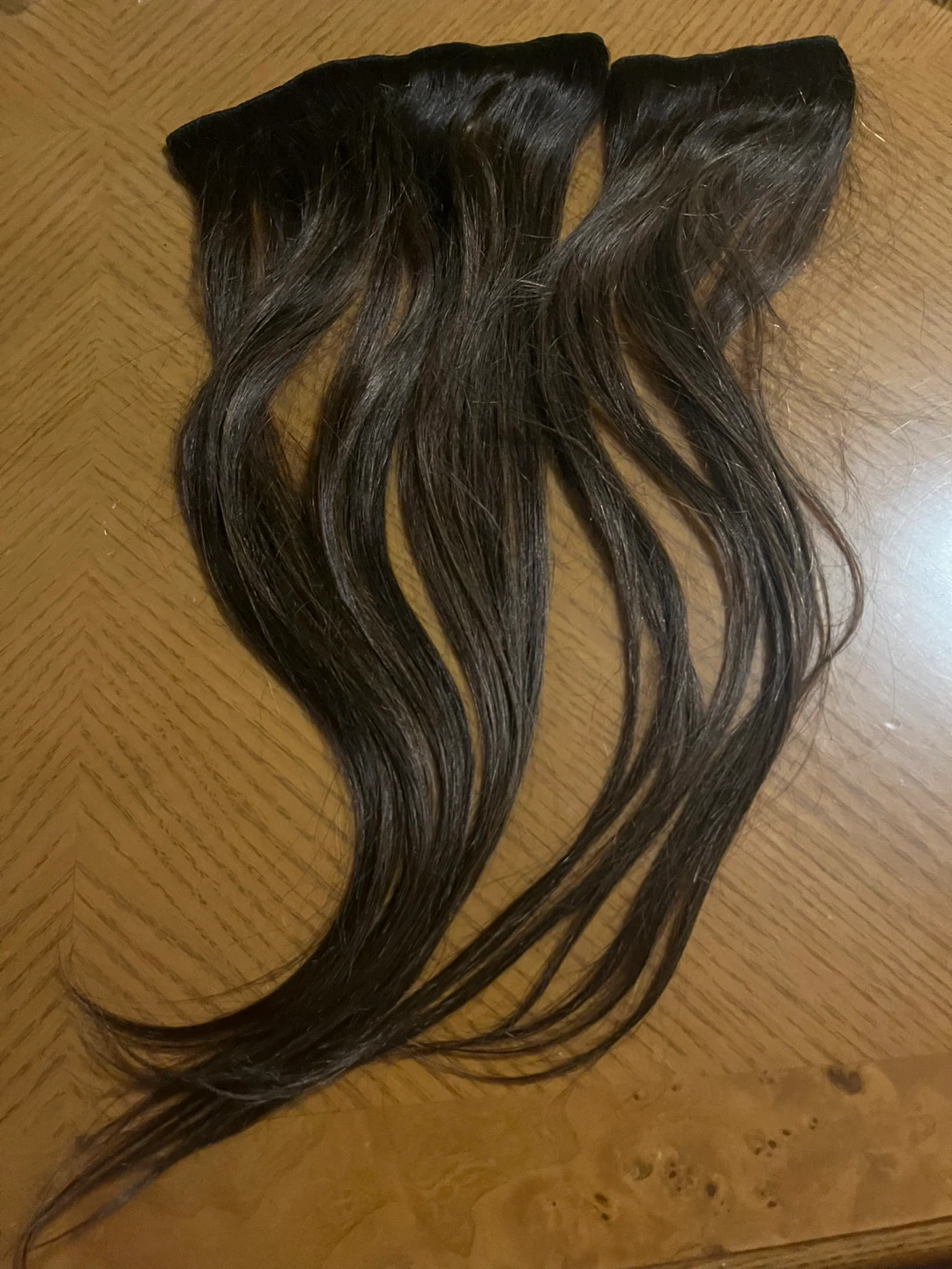 Clip-in Hair Extensions - Dark Brown - photo 2