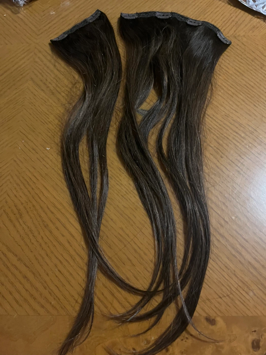 Clip-in Hair Extensions - Dark Brown - photo 3